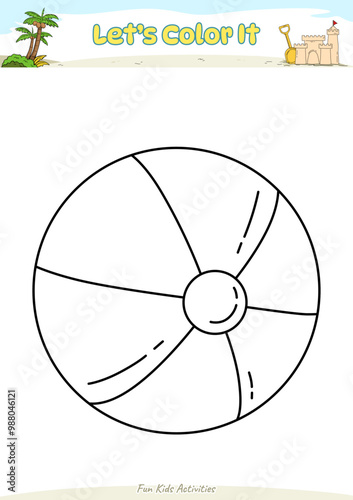 Lets color it Beach ball
