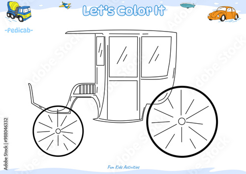Lets color it Pedicab