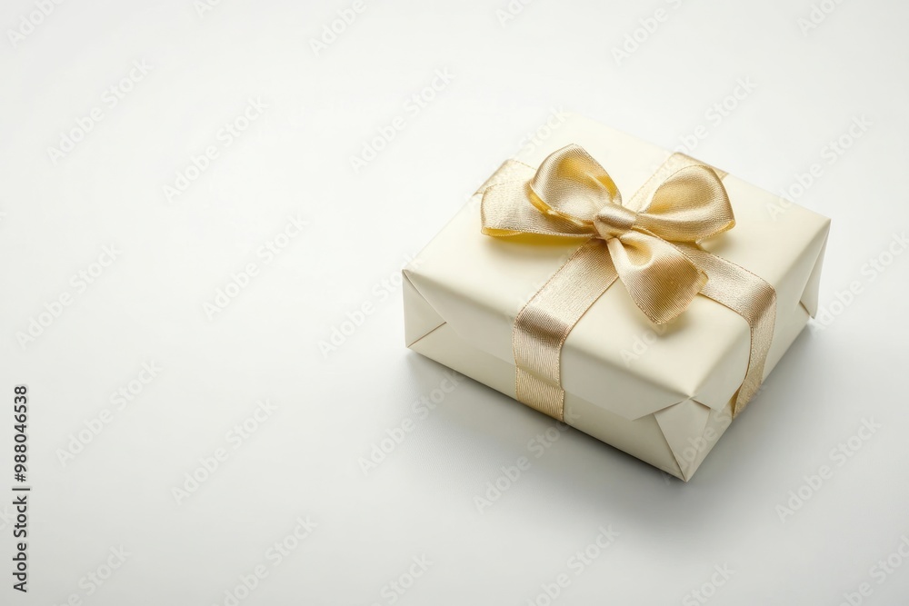 Obraz premium Wedding gift on solid white background, single object