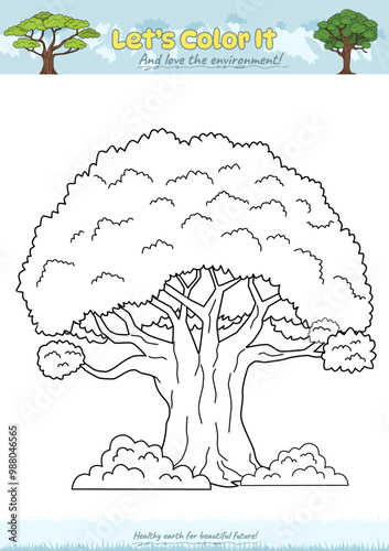 Lets color it Tree 3.ai