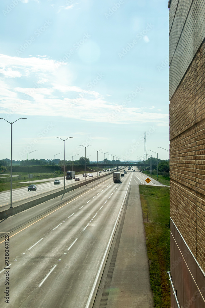 traffic on highway traffic on highway