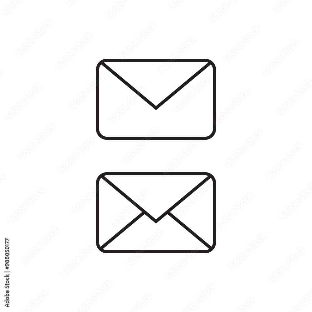 Envelope icon. Email icon. Set of envelopes. Web icon envelope. Envelope icon. Email icon. Set of envelopes. Web icon envelope.
