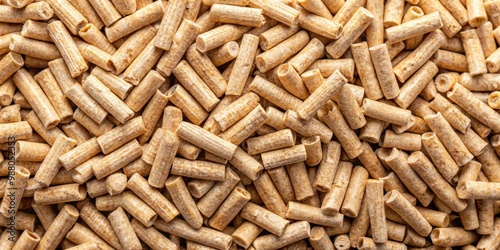 Pack of wood pellets for eco-friendly heating and cooking, wood pellets, sustainable, renewable, biomass photo