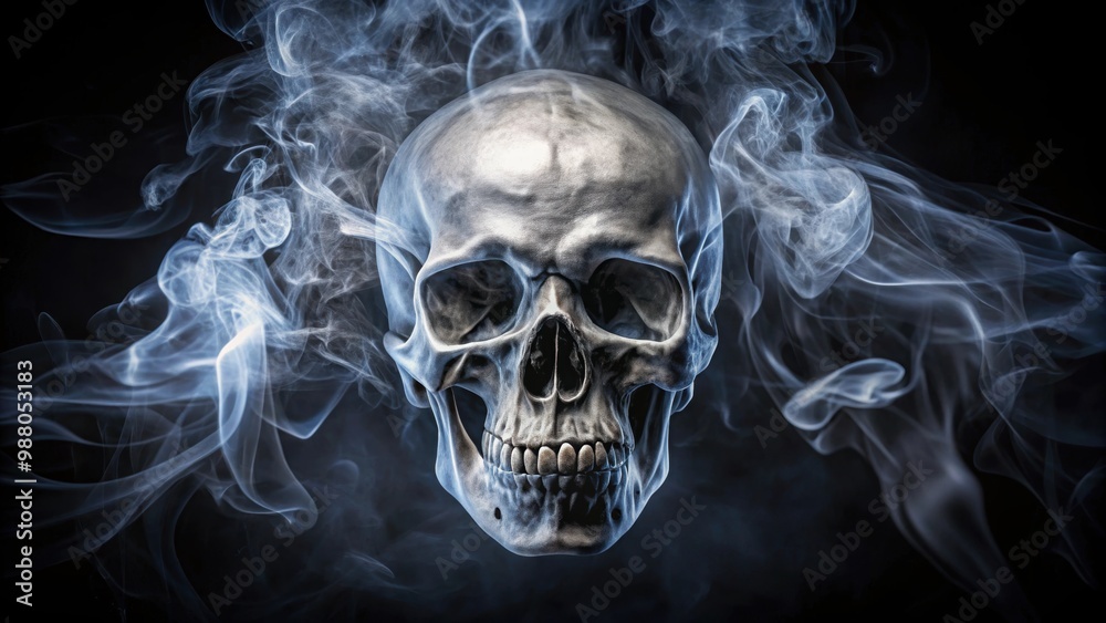 Abstract smoke skull on a black background, smoke, skull, abstract, art, design, spooky, Halloween, dark, eerie, ghostly Abstract smoke skull on a black background, smoke, skull, abstract, art, design, spooky, Halloween, dark, eerie, ghostly