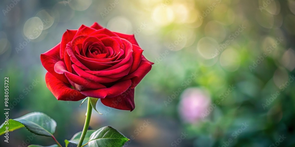 Isolated red rose with blurred background, red, rose, flower, isolated, romantic, love, symbol, nature, beauty, soft focus Isolated red rose with blurred background, red, rose, flower, isolated, romantic, love, symbol, nature, beauty, soft focus