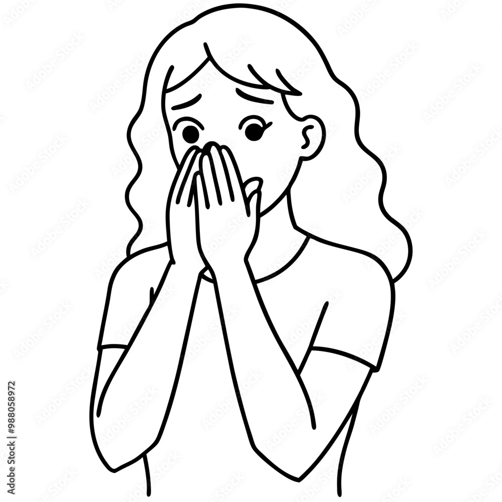 upset-girl-covers-face-with-hand-due-to-stress-and upset-girl-covers-face-with-hand-due-to-stress-and