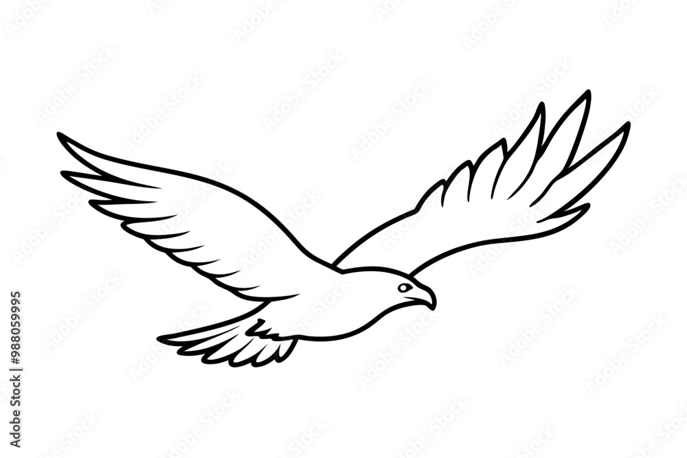eagle silhouette of a flying bird icon style white background eagle silhouette of a flying bird icon style white background