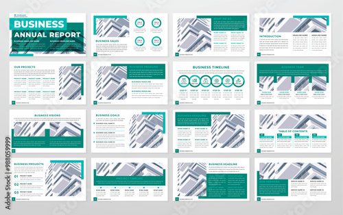 Business presentation layout template design with minimalist style and modern concept use for business proposal