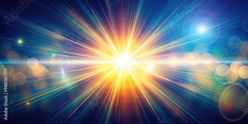 Real lens flare with strong sun backlight and light leaks, Lens flare, sun, backlight, light leaks, natural, photography