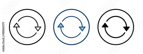 Refresh icon vector isolated on white background. Reload icon vector. Update icon. convert icon