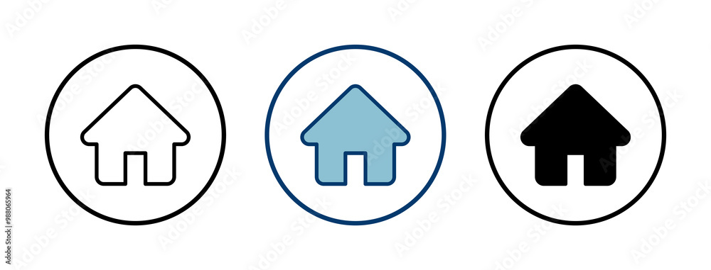 Home icon vector isolated on white background. House vector icon. Address Home icon vector isolated on white background. House vector icon. Address