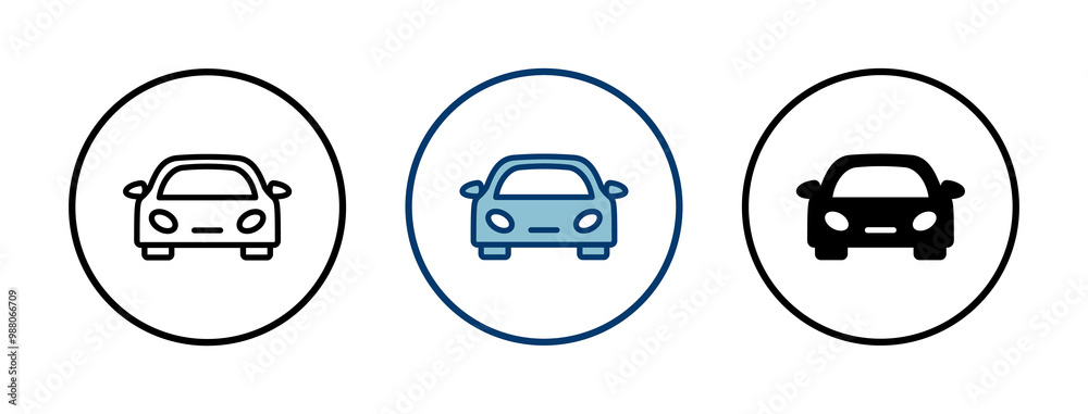 Car icon vector isolated on white background. Car icon vector.
