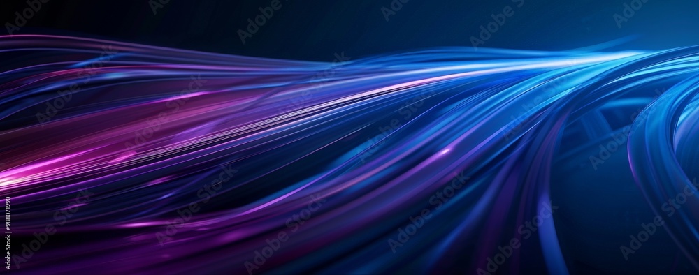 Abstract Blue and Purple Swirling Lines Abstract Blue and Purple Swirling Lines