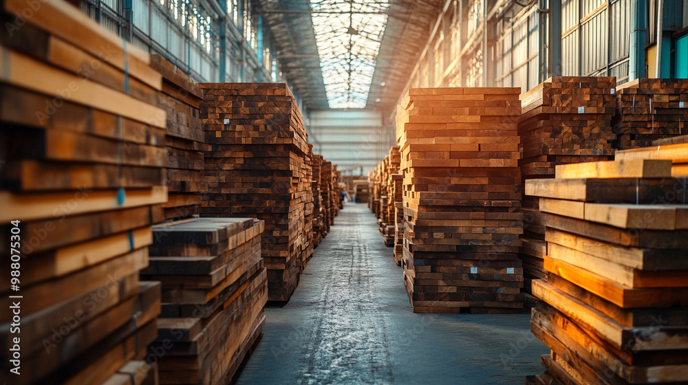 wooden planks neatly arranged, symbolizing order, industry, and craftsmanship. The repetition and natural texture convey strength, durability, and the timeless beauty of wood in construction wooden planks neatly arranged, symbolizing order, industry, and craftsmanship. The repetition and natural texture convey strength, durability, and the timeless beauty of wood in construction