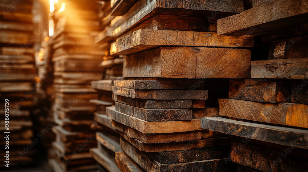 wooden planks neatly arranged, symbolizing order, industry, and craftsmanship. The repetition and natural texture convey strength, durability, and the timeless beauty of wood in construction wooden planks neatly arranged, symbolizing order, industry, and craftsmanship. The repetition and natural texture convey strength, durability, and the timeless beauty of wood in construction
