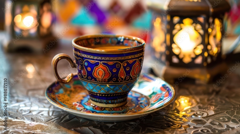 Turkish Tea in a Traditional Setting Turkish Tea in a Traditional Setting