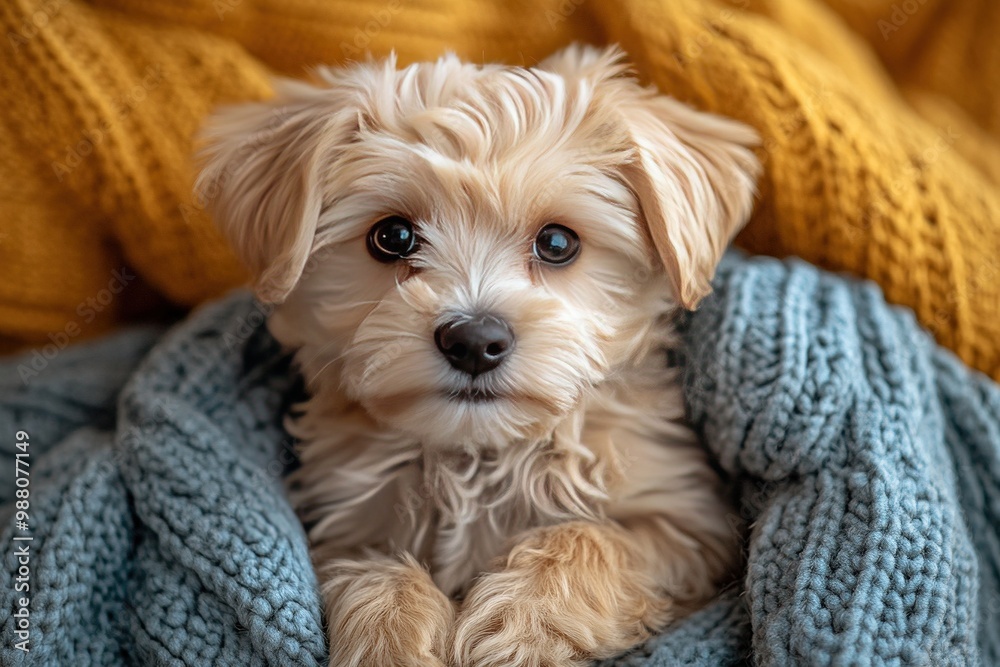 Playful Miniature Goldendoodle Puppy in a Vibrant and Colorful Setting, Perfect for Pet Lovers Playful Miniature Goldendoodle Puppy in a Vibrant and Colorful Setting, Perfect for Pet Lovers