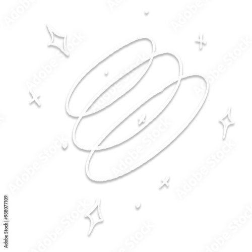 illustration with stars