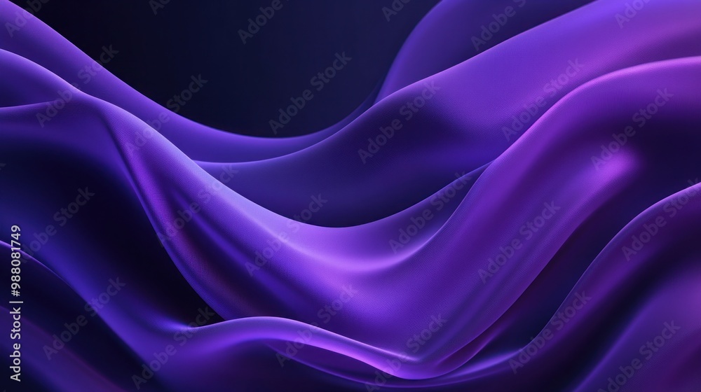Obraz premium Abstract Purple Waves
