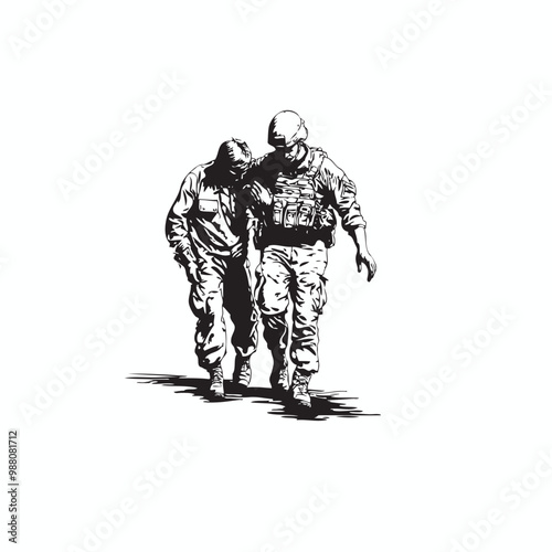 two soldiers in uniform