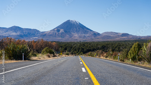 The Volcanic Loop Highway, a scenic highway in Tongariro National Park, New Zealand