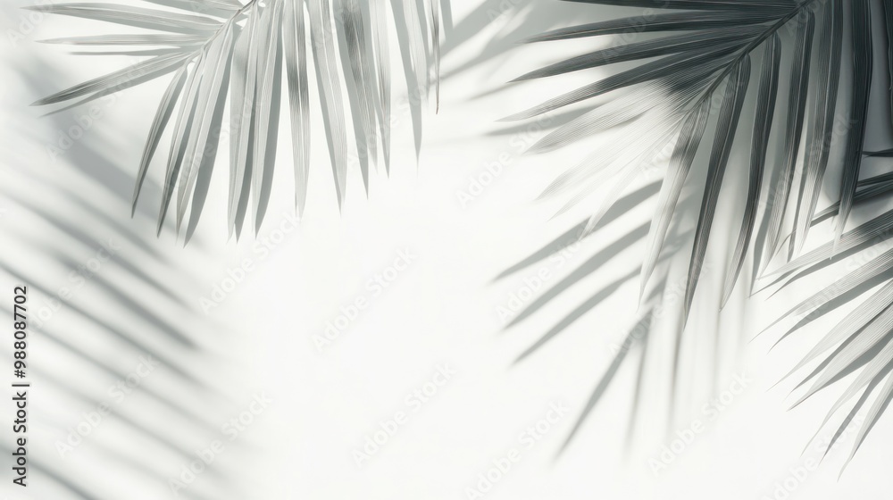 Obraz premium Palm Leaf Shadow Abstract