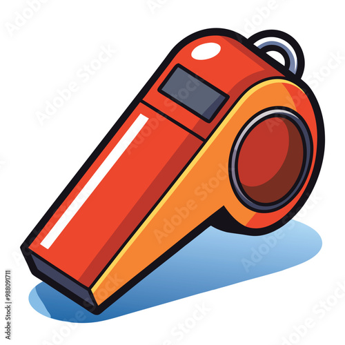 Whistle sport Accessory vector illustration