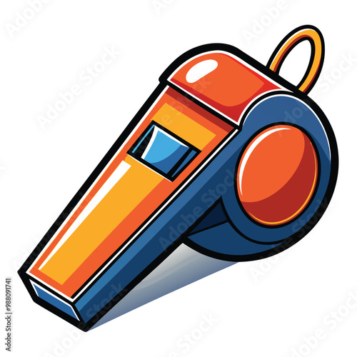 Whistle sport Accessory vector illustration