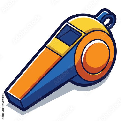 Whistle sport Accessory vector illustration