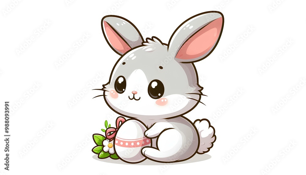 rabbit in cartoon style rabbit in cartoon style