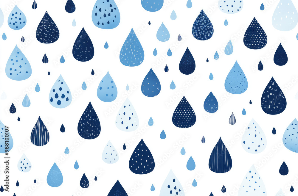 A Set of Raindrop Shapes in Different Sizes and Positions for Creative and Fluid Design Elements A Set of Raindrop Shapes in Different Sizes and Positions for Creative and Fluid Design Elements