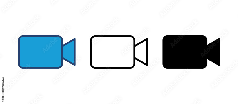 Video icon vector. video camera icon vector. movie sign. cinema Video icon vector. video camera icon vector. movie sign. cinema