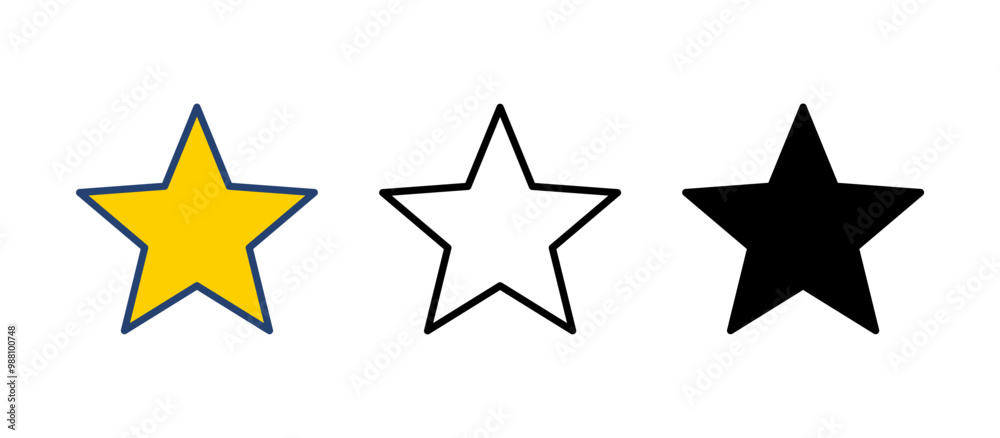 Star Icon vector. rating icon vector. favourite star icon Star Icon vector. rating icon vector. favourite star icon