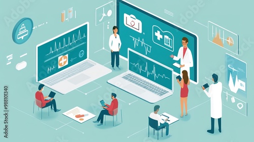 A virtual consultation for a chronic disease management program, where the patient and healthcare provider discuss ongoing treatment and monitoring.