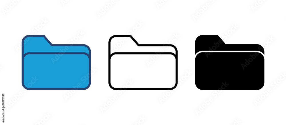 Folder icon vector. folder vector icon Folder icon vector. folder vector icon