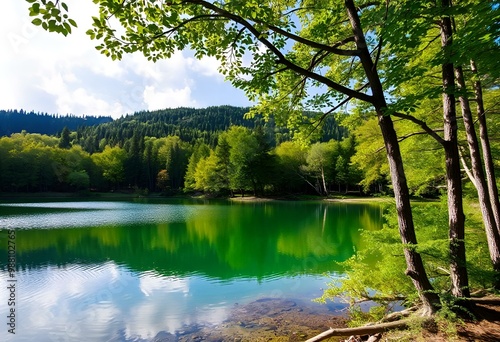 lake and forest