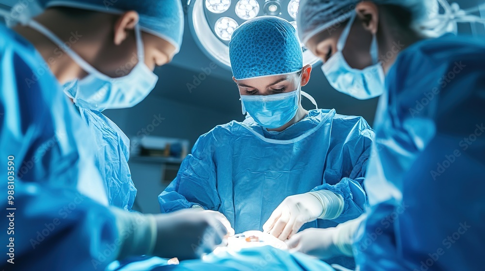 A trauma team working together in the operating room, with the trauma surgeon leading the effort to stabilize a critical patient.