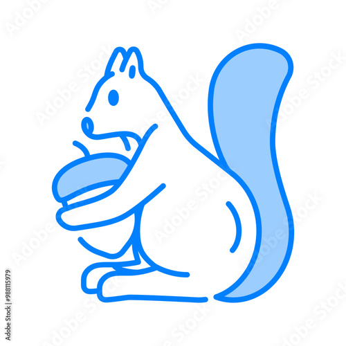 Squirrel icon. squirrel, animal, wildlife, nature, forest, rodent, fauna, wild, autumn, mammal 