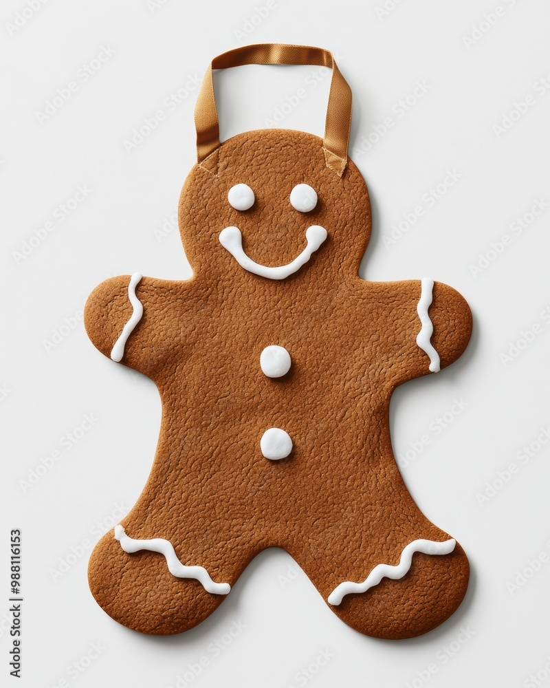 Cheerful gingerbread man cookie Cheerful gingerbread man cookie