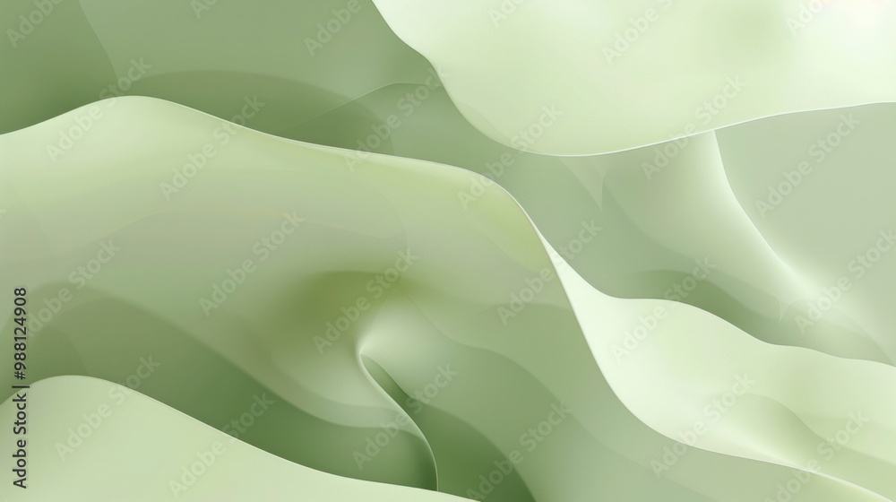 Fototapeta premium Abstract Green Wave Background