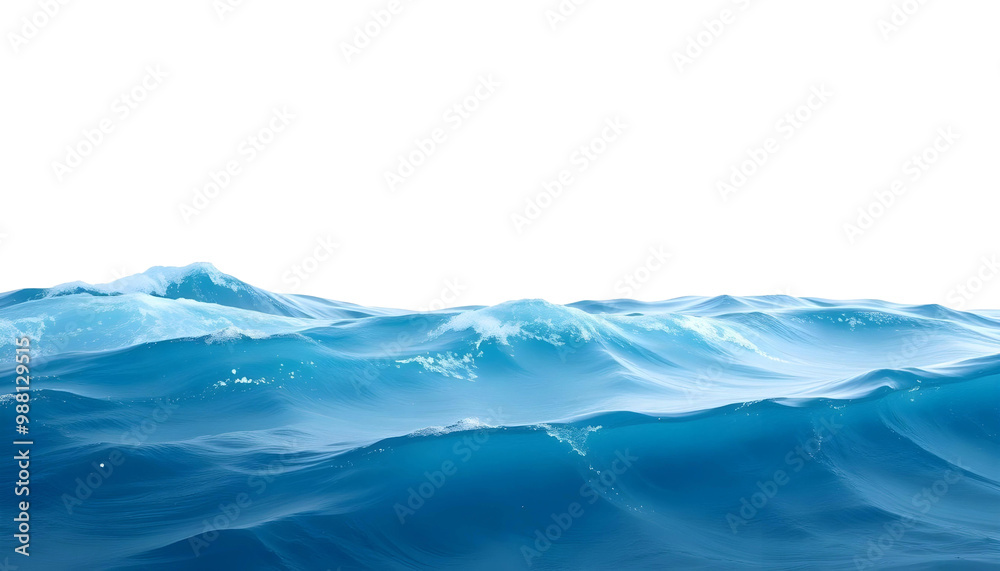 Blue ocean wave isolated on transparent background. 3d render illustration. Blue ocean wave isolated on transparent background. 3d render illustration.