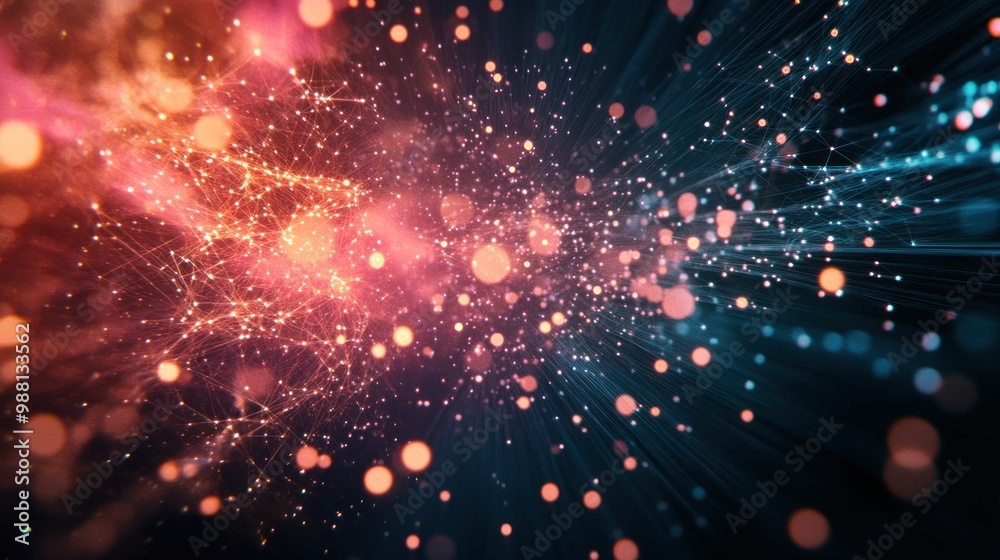 abstract technology particles lines mesh background abstract technology particles lines mesh background