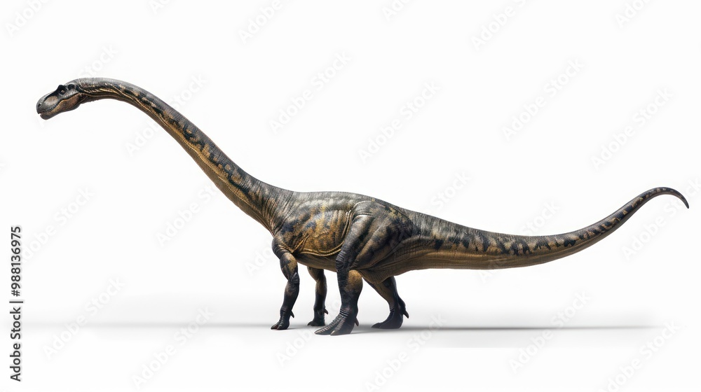 Fototapeta premium Mamenchisaurus, a Giant Herbivore from the Jurassic Period
