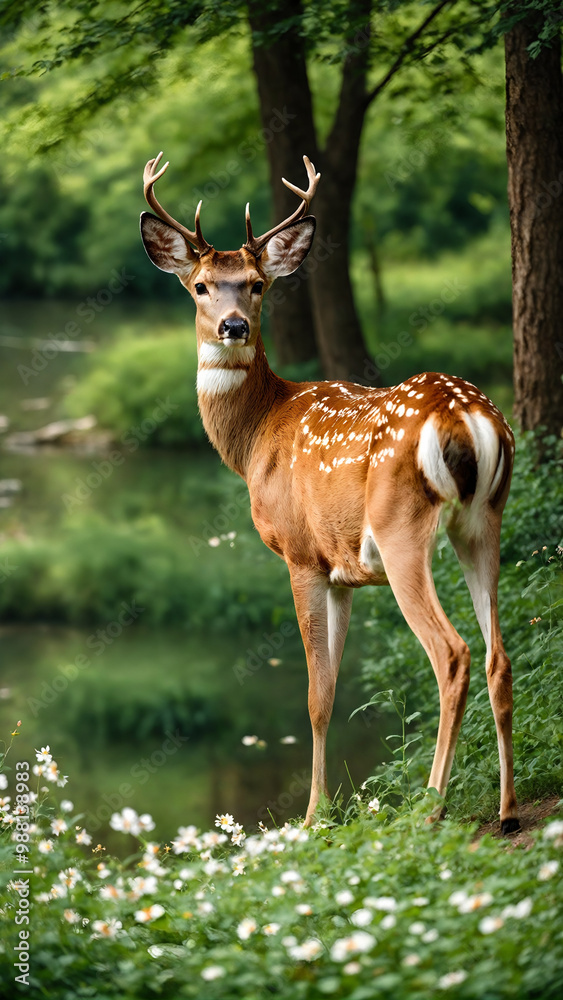 deer in the forest deer in the forest