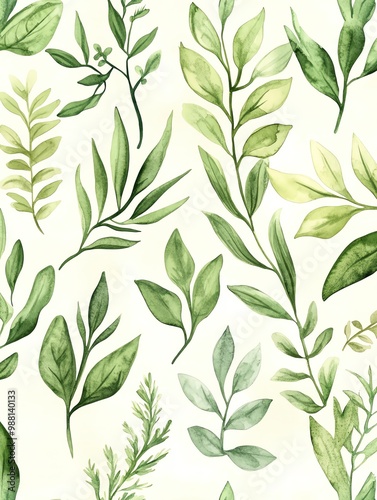 Wallpaper Mural Greenery Patterns Repeatable designs for fabric or paper Torontodigital.ca
