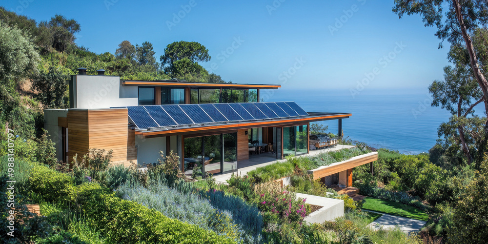 Modern Split-Level Homes with Solar Panels. Eco-Friendly Architecture in California and Arizona, Showcasing Sustainable Living Amidst Stunning Landscapes and Sunlit Environments. Modern Split-Level Homes with Solar Panels. Eco-Friendly Architecture in California and Arizona, Showcasing Sustainable Living Amidst Stunning Landscapes and Sunlit Environments.