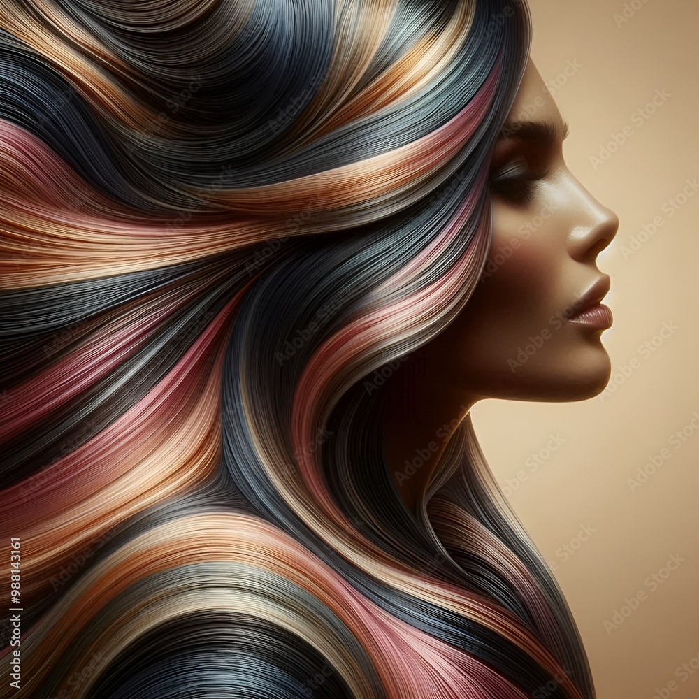 Threads of Radiance: Hair Texture as Abstract Light Strands Threads of Radiance: Hair Texture as Abstract Light Strands