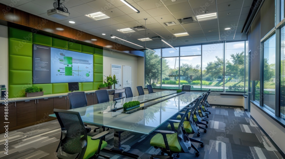 Fototapeta premium Modern Conference Room with a View