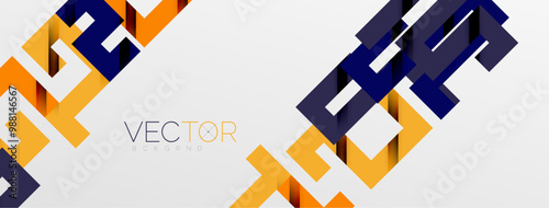 Color bend lines with shadow texture effect. Vector Illustration For Wallpaper, Banner, Background, Card, Book Illustration, landing page
