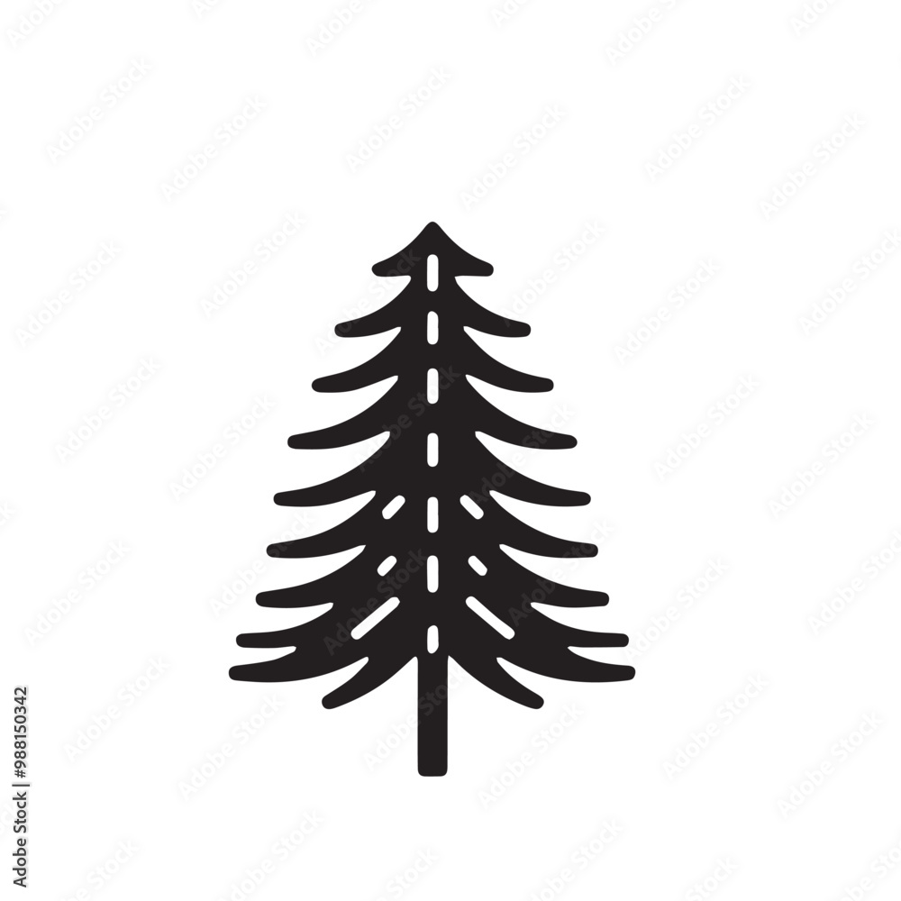 Pine tree vector silhouette. Pine tree logo, icon sign design. Evergreen tree illustration. Pine tree vector design isolated on white background. Pine tree vector silhouette. Pine tree logo, icon sign design. Evergreen tree illustration. Pine tree vector design isolated on white background.